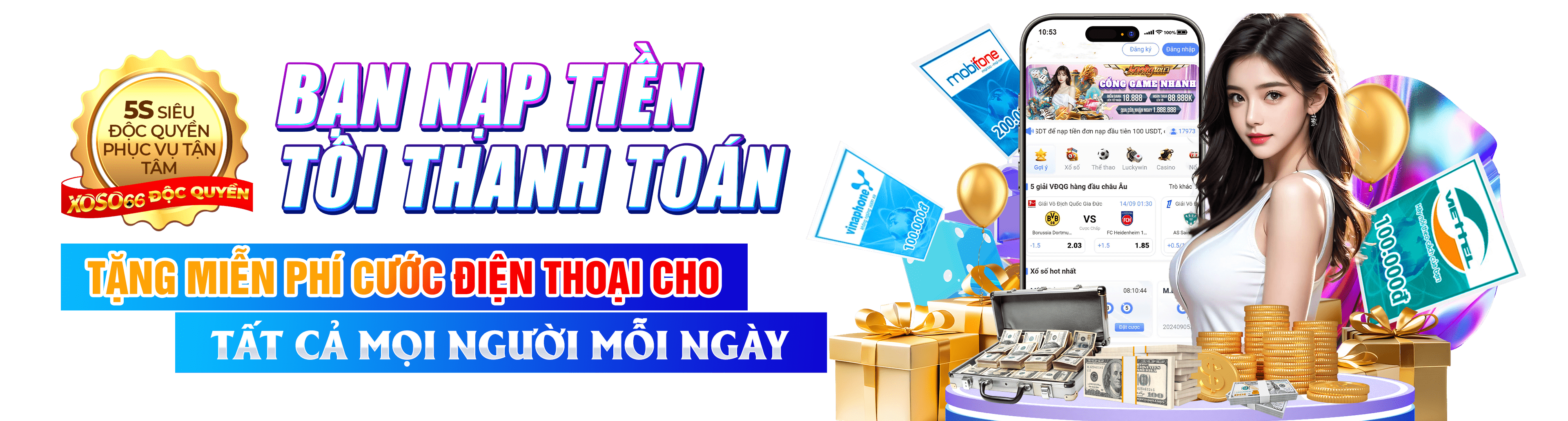 Hình ảnh quảng cáo của daga hiển thị nền tảng và các lợi ích