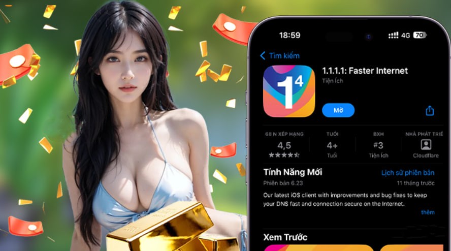 Hình ảnh quảng cáo của daga hiển thị nền tảng và các lợi ích