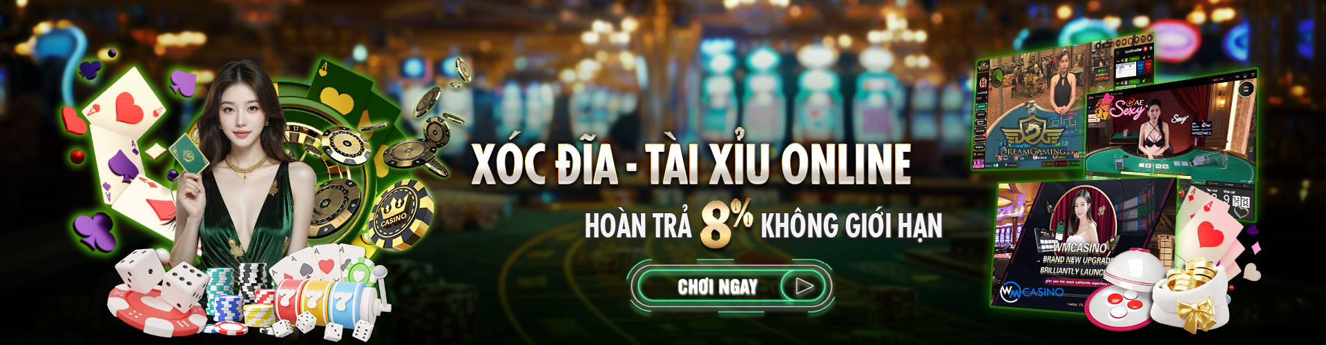 Hình ảnh quảng cáo của daga hiển thị nền tảng và các lợi ích
